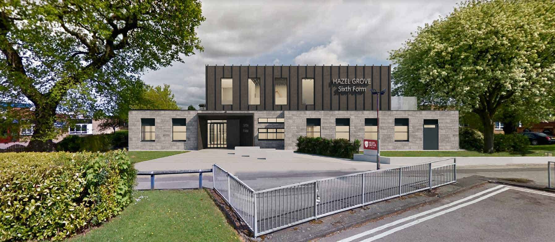 Hazel Grove Sixth Form Extension P4 Planning